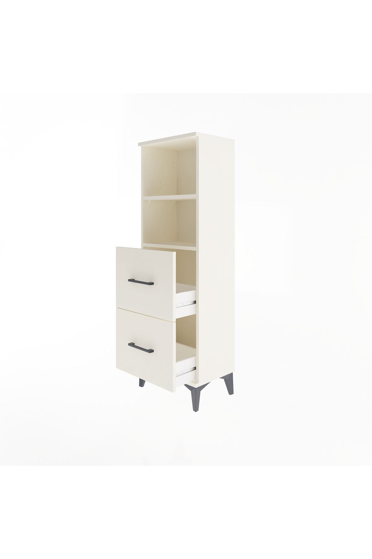 Arges Dolap 2 Raflı 2 Çekmeceli 44x30x134 - S16M002V1A