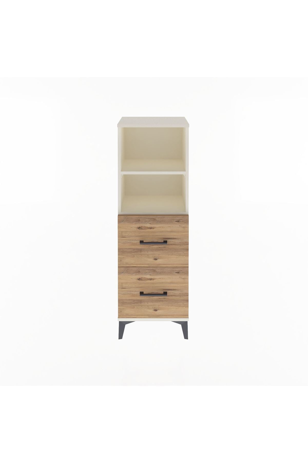 Arges Dolap 2 Raflı 2 Çekmeceli 44x30x134 - S16M002V3A