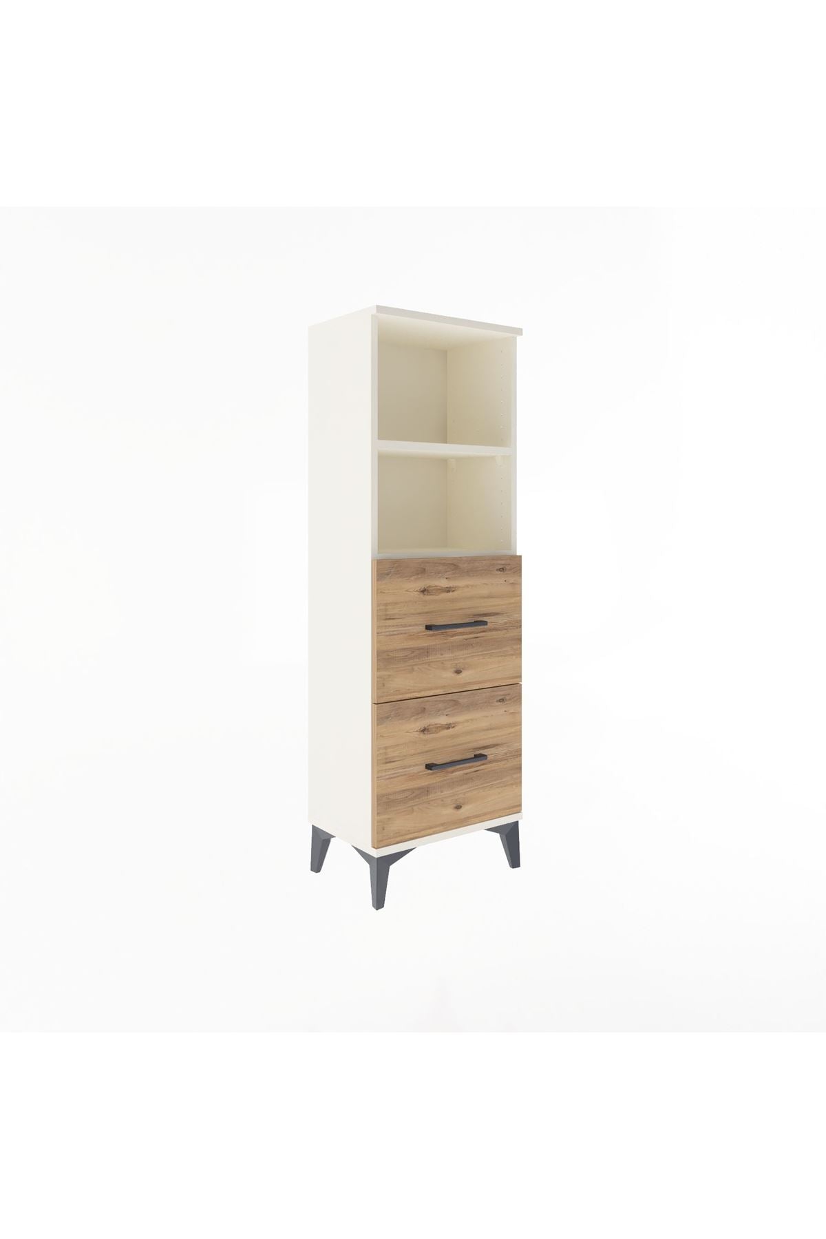 Arges Dolap 2 Raflı 2 Çekmeceli 44x30x134 - S16M002V3A