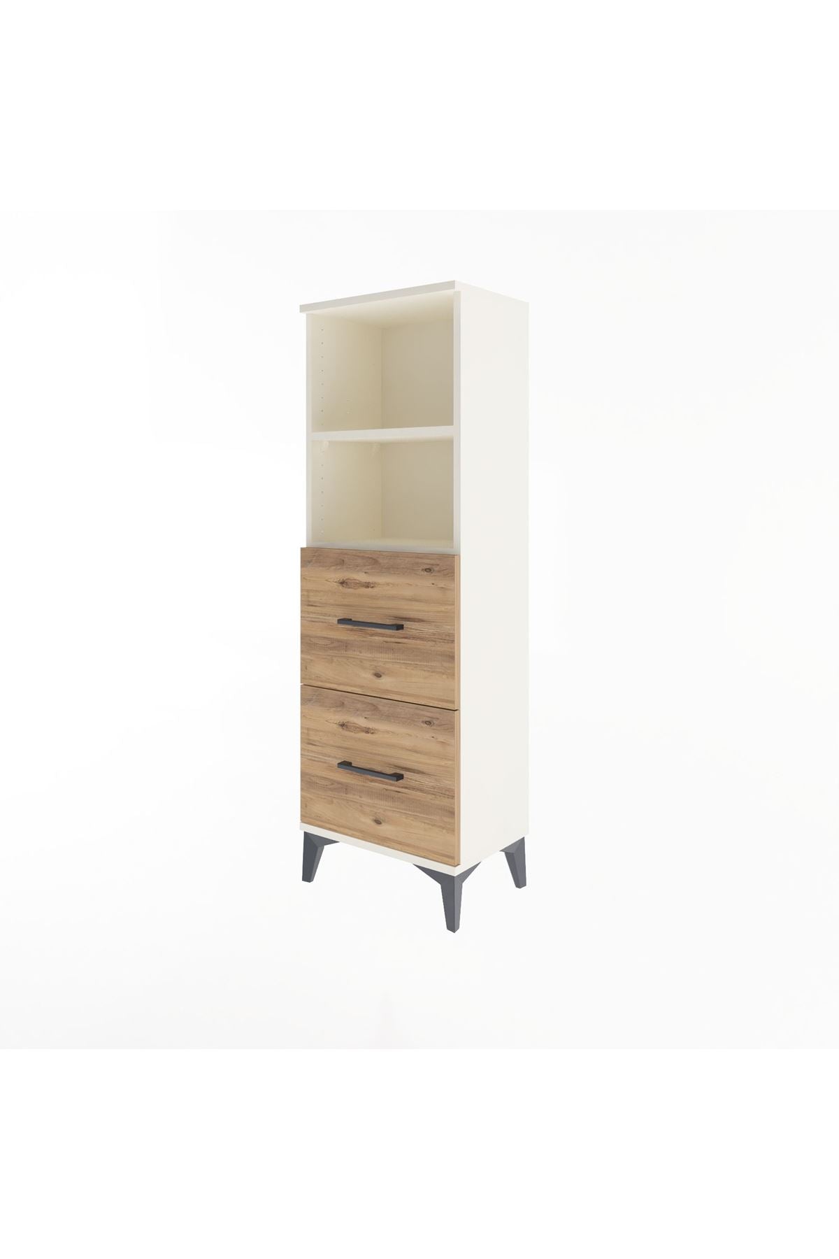 Arges Dolap 2 Raflı 2 Çekmeceli 44x30x134 - S16M002V3A