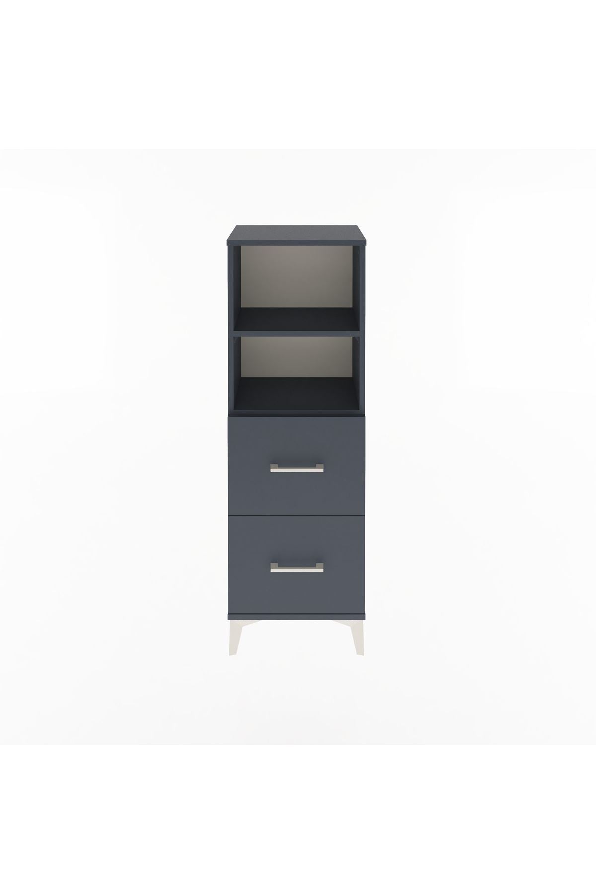 Arges Dolap 2 Raflı 2 Çekmeceli 44x30x134 - S16M002V5A