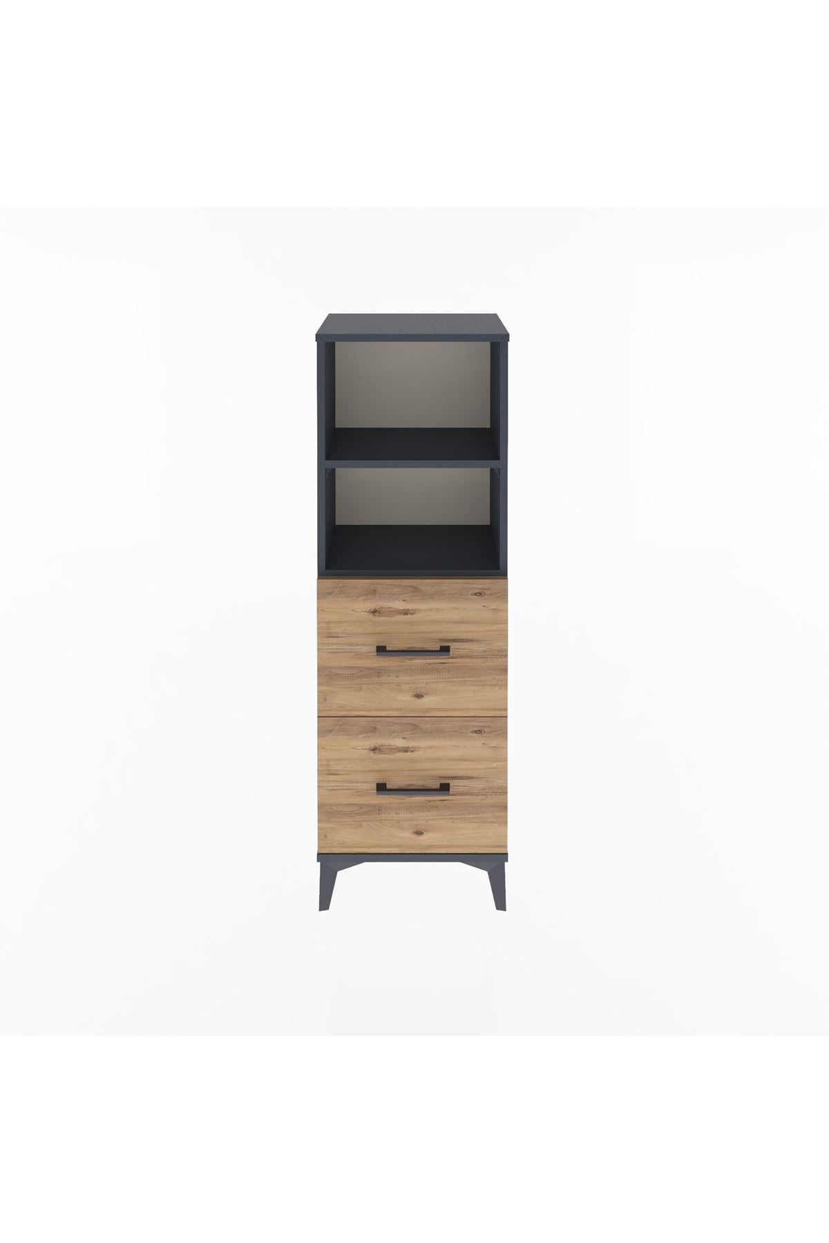 Arges Dolap 2 Raflı 2 Çekmeceli 44x30x134 - S16M002V6A