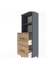 Arges Dolap 2 Raflı 2 Çekmeceli 44x30x134 - S16M002V6A