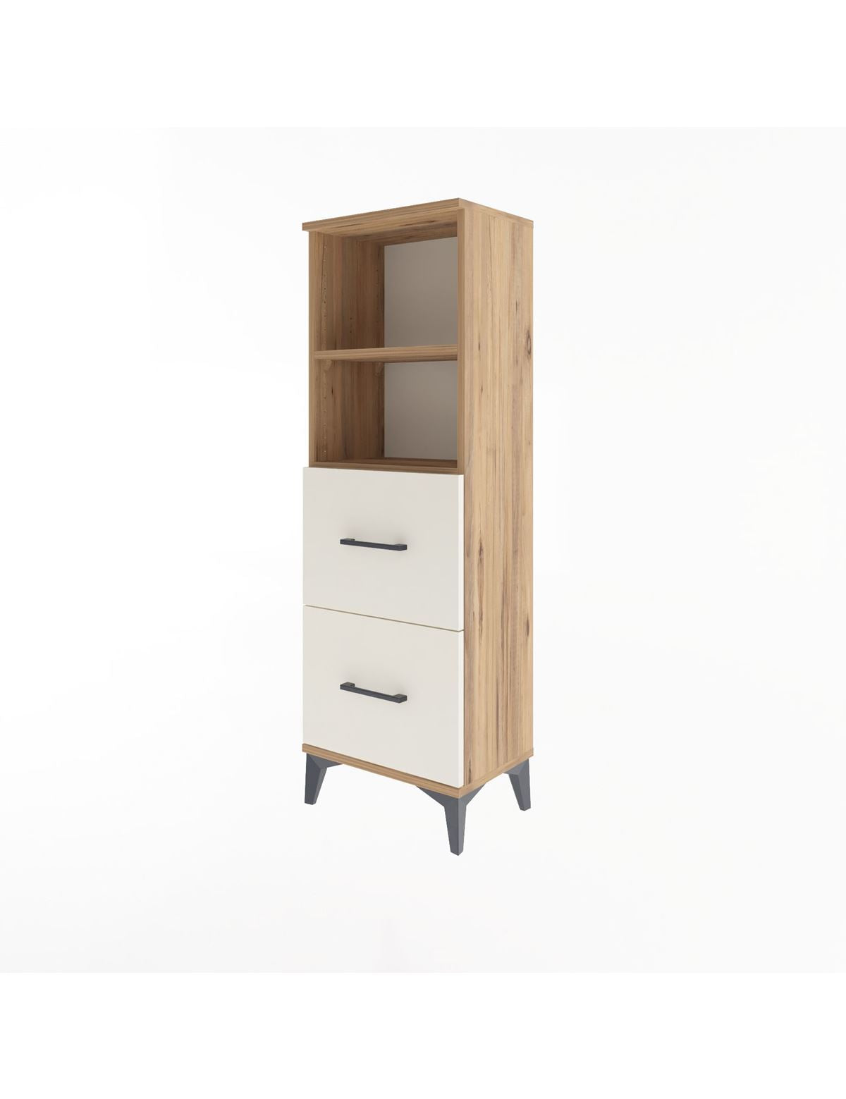 Arges Dolap 2 Raflı 2 Çekmeceli 44x30x134 - S16M002V7A