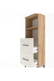 Arges Dolap 2 Raflı 2 Çekmeceli 44x30x134 - S16M002V7A