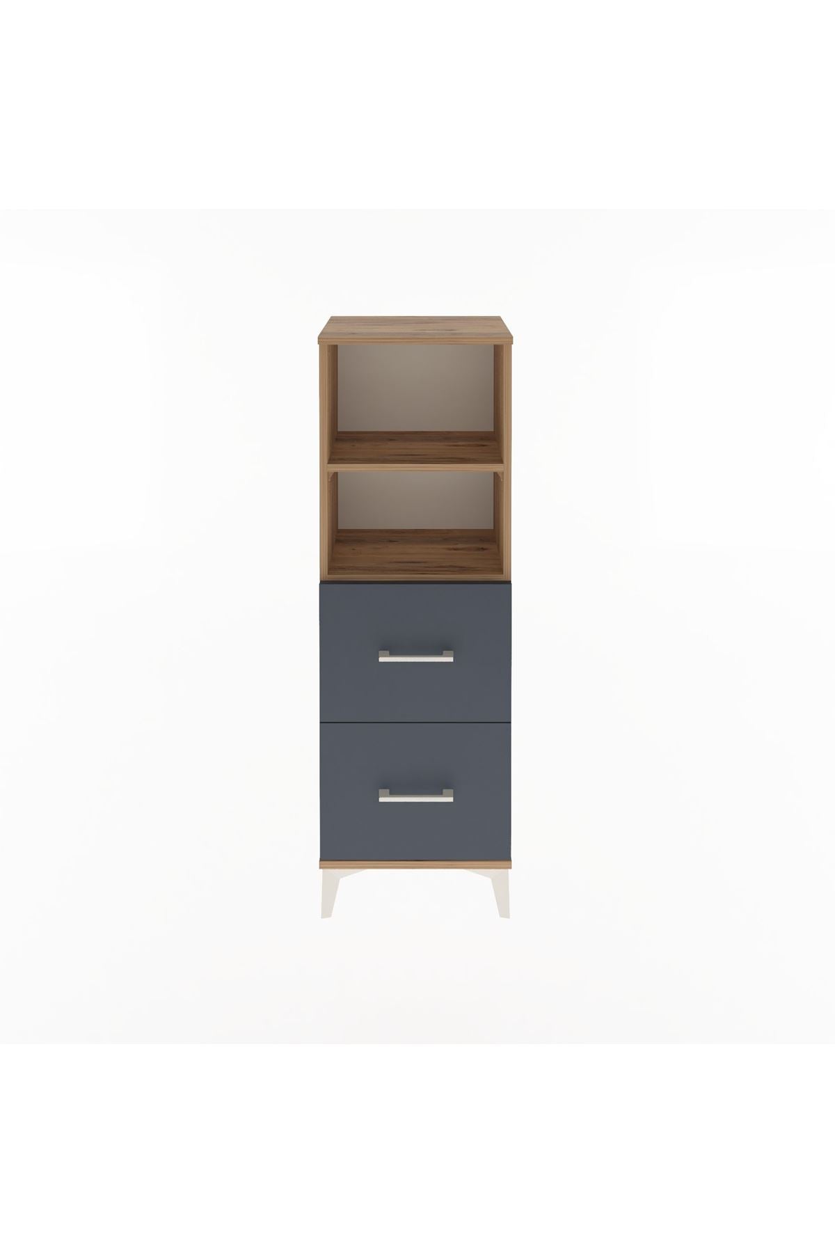 Arges Dolap 2 Raflı 2 Çekmeceli 44x30x134 - S16M002V8A