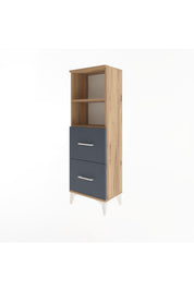 Arges Dolap 2 Raflı 2 Çekmeceli 44x30x134 - S16M002V8A