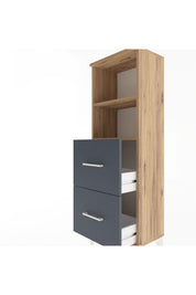 Arges Dolap 2 Raflı 2 Çekmeceli 44x30x134 - S16M002V8A