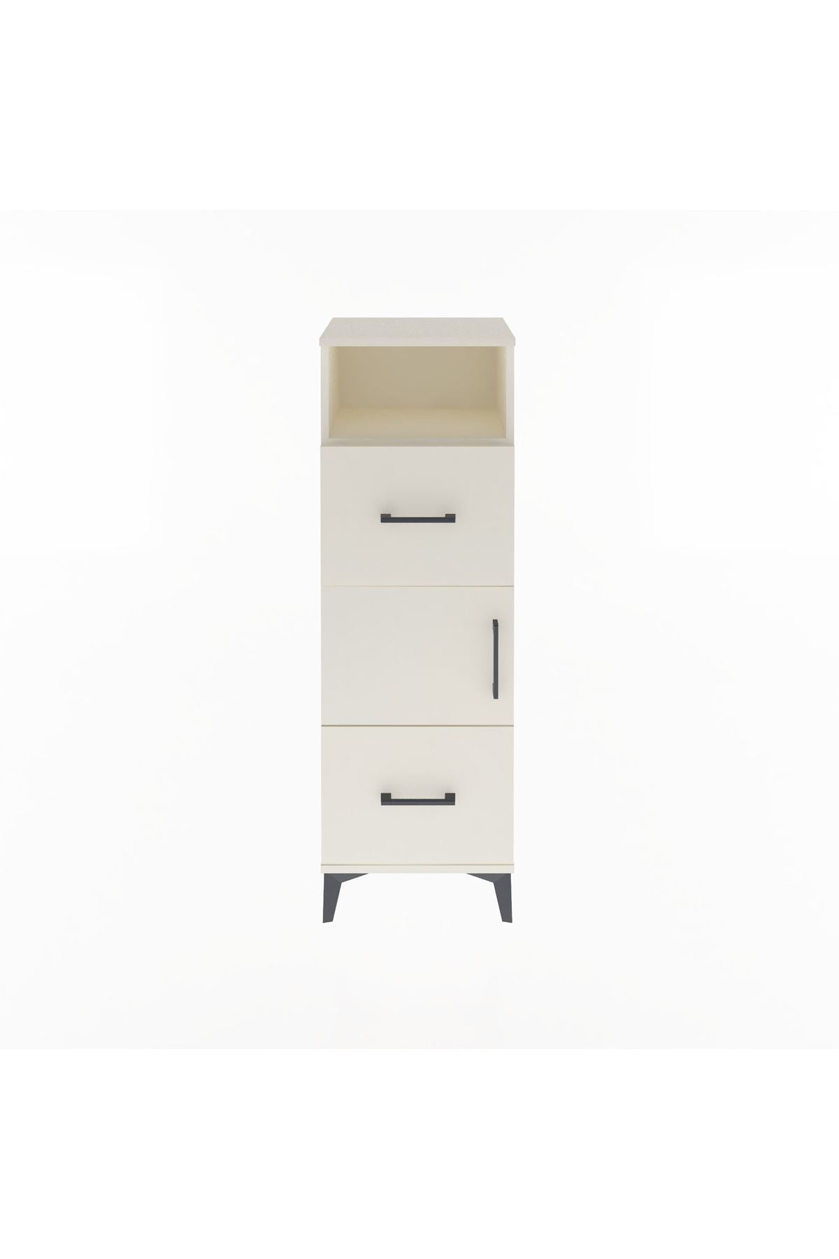 Arges Dolap 2 Raflı 2 Çekmeceli Tek Kapaklı 44x30x134 - S16M003V1A