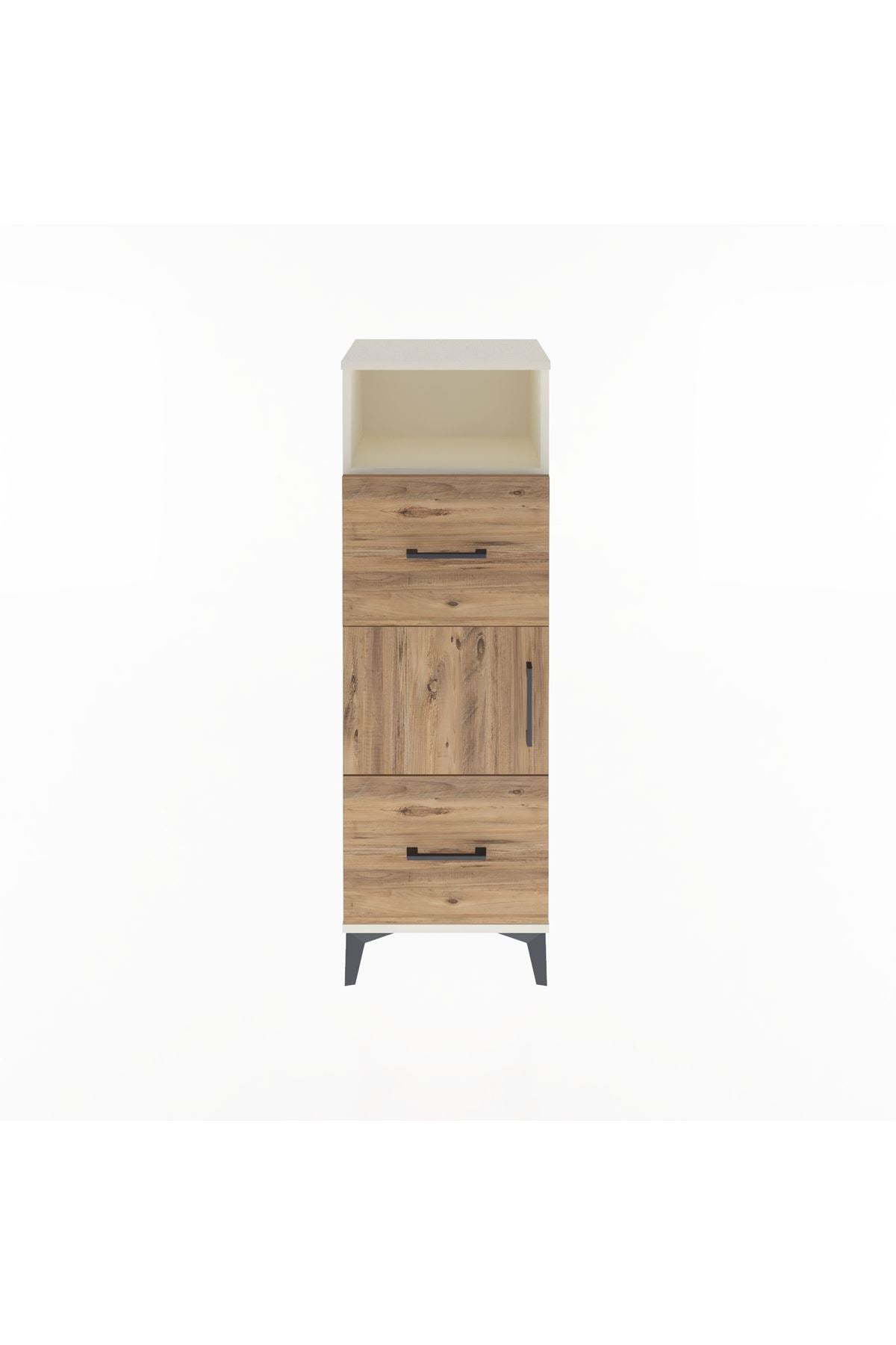 Arges Dolap 2 Raflı 2 Çekmeceli Tek Kapaklı 44x30x134 - S16M003V3A