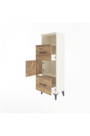 Arges Dolap 2 Raflı 2 Çekmeceli Tek Kapaklı 44x30x134 - S16M003V3A