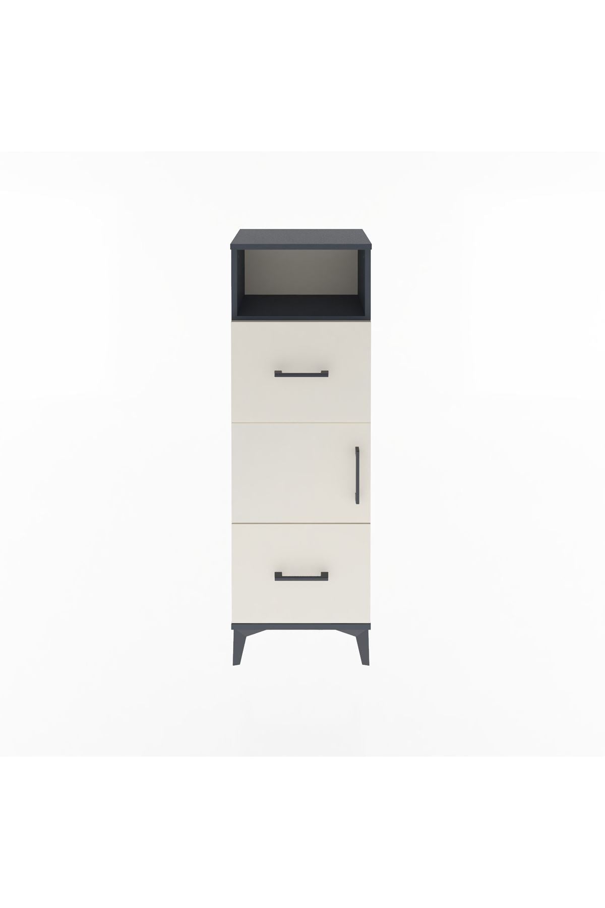 Arges Dolap 2 Raflı 2 Çekmeceli Tek Kapaklı 44x30x134 - S16M003V4A