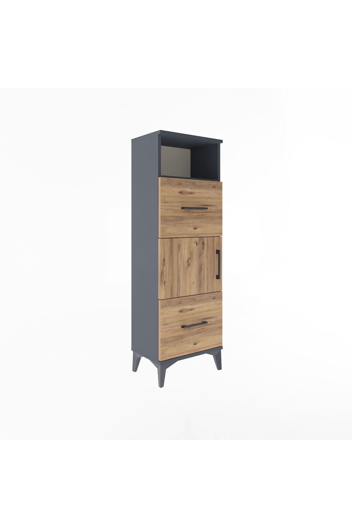 Arges Dolap 2 Raflı 2 Çekmeceli Tek Kapaklı 44x30x134 - S16M003V6A