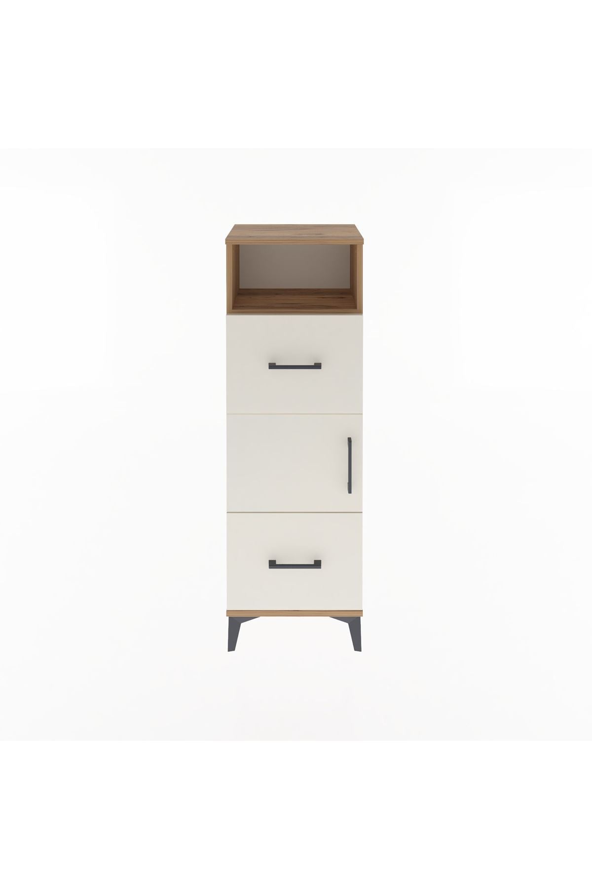 Arges Dolap 2 Raflı 2 Çekmeceli Tek Kapaklı 44x30x134 - S16M003V7A