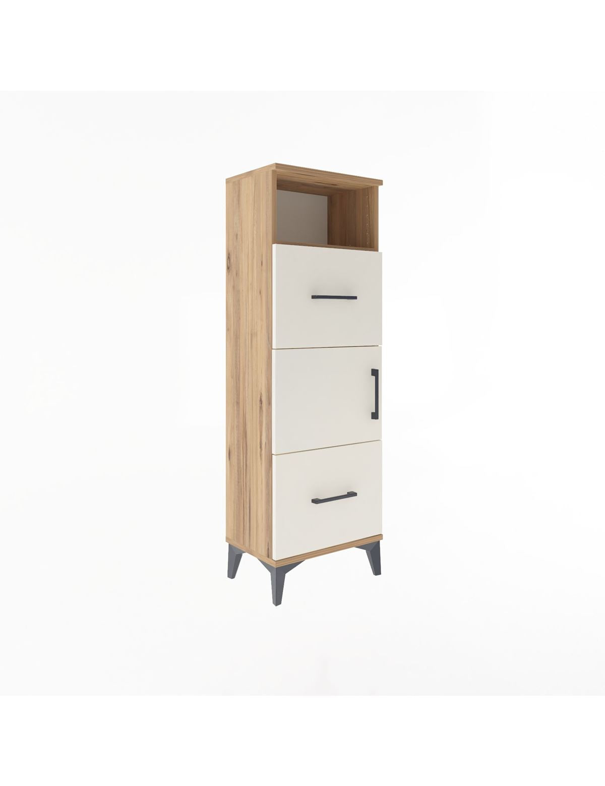 Arges Dolap 2 Raflı 2 Çekmeceli Tek Kapaklı 44x30x134 - S16M003V7A