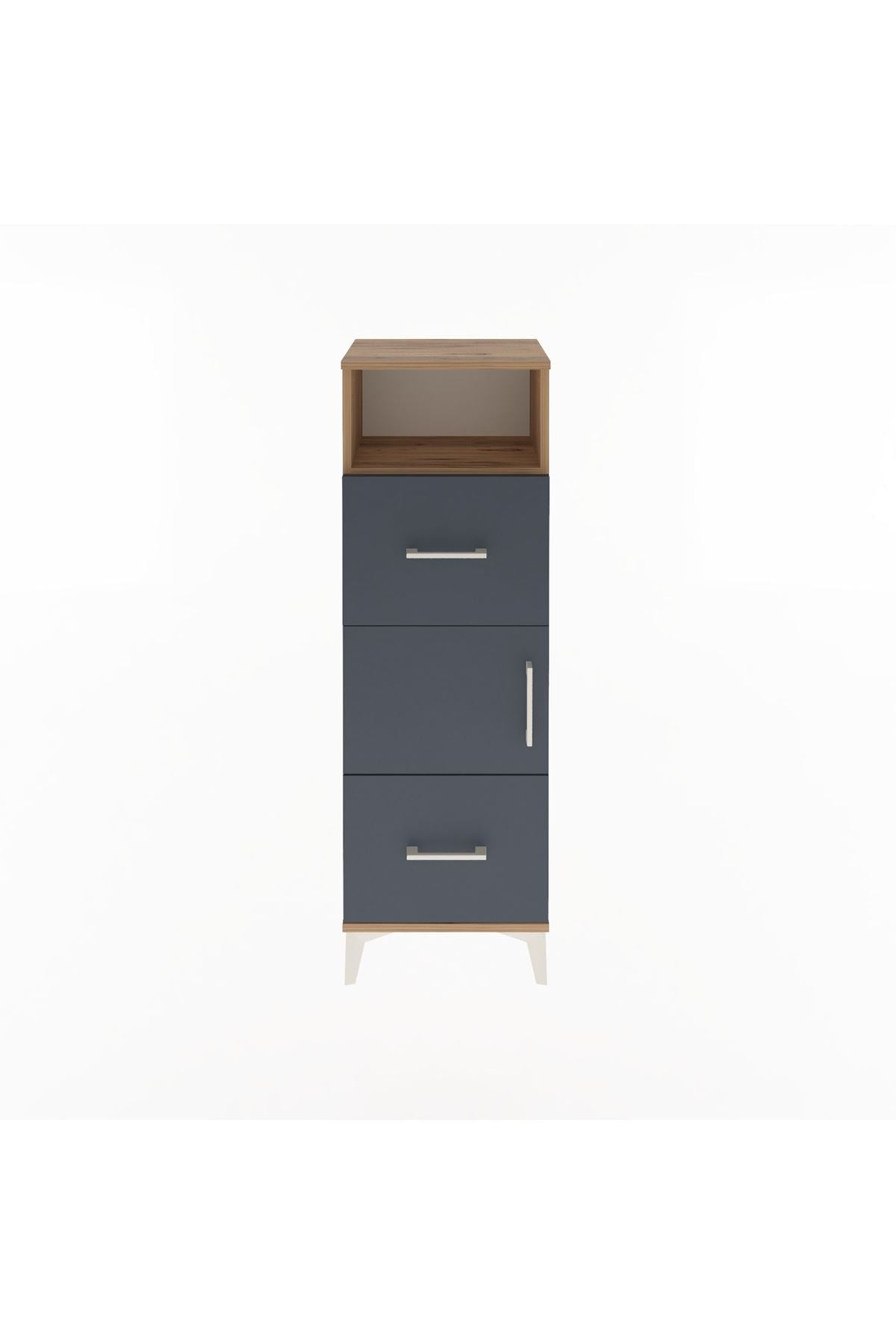 Arges Dolap 2 Raflı 2 Çekmeceli Tek Kapaklı 44x30x134 - S16M003V8A