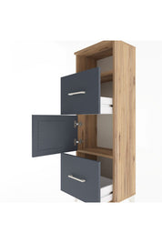 Arges Dolap 2 Raflı 2 Çekmeceli Tek Kapaklı 44x30x134 - S16M003V8A