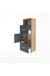 Arges Dolap 2 Raflı 2 Çekmeceli Tek Kapaklı 44x30x134 - S16M003V8A