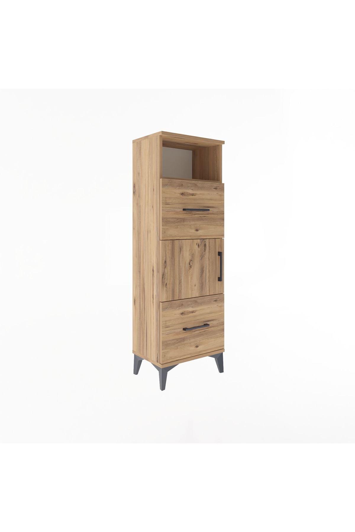 Arges Dolap 2 Raflı 2 Çekmeceli Tek Kapaklı 44x30x134 - S16M003V9A