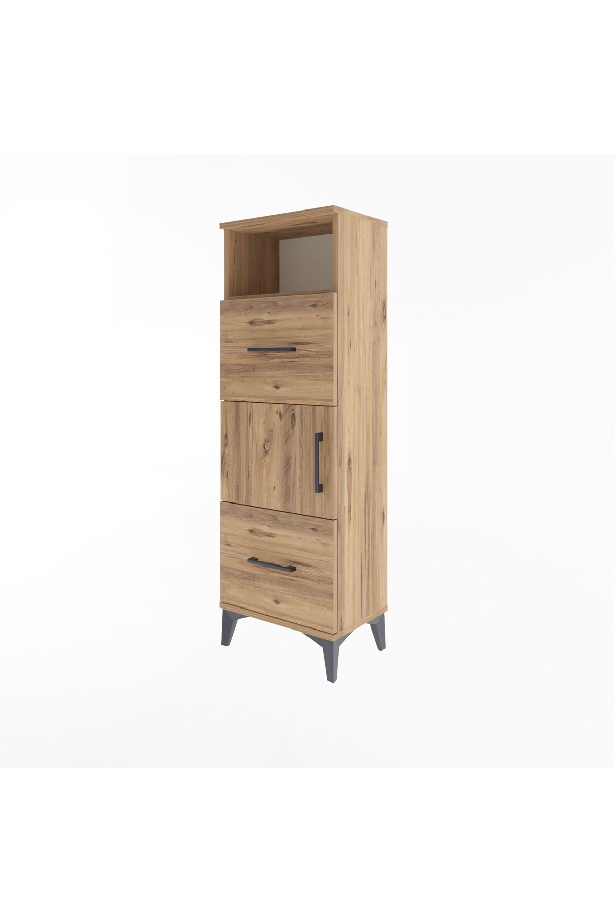 Arges Dolap 2 Raflı 2 Çekmeceli Tek Kapaklı 44x30x134 - S16M003V9A