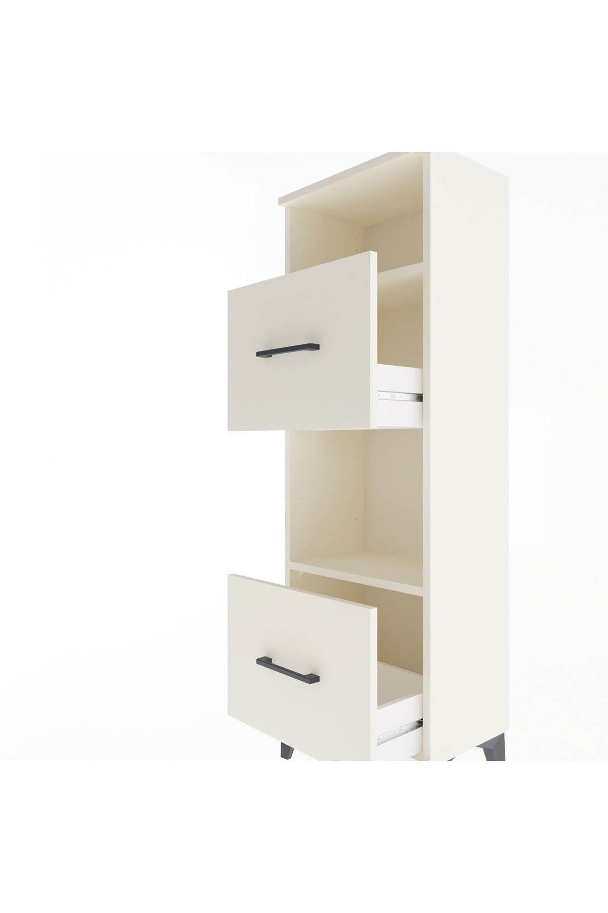 Arges Dolap 2 Raflı 2 Çekmeceli 44x30x134 - S16M004V1A