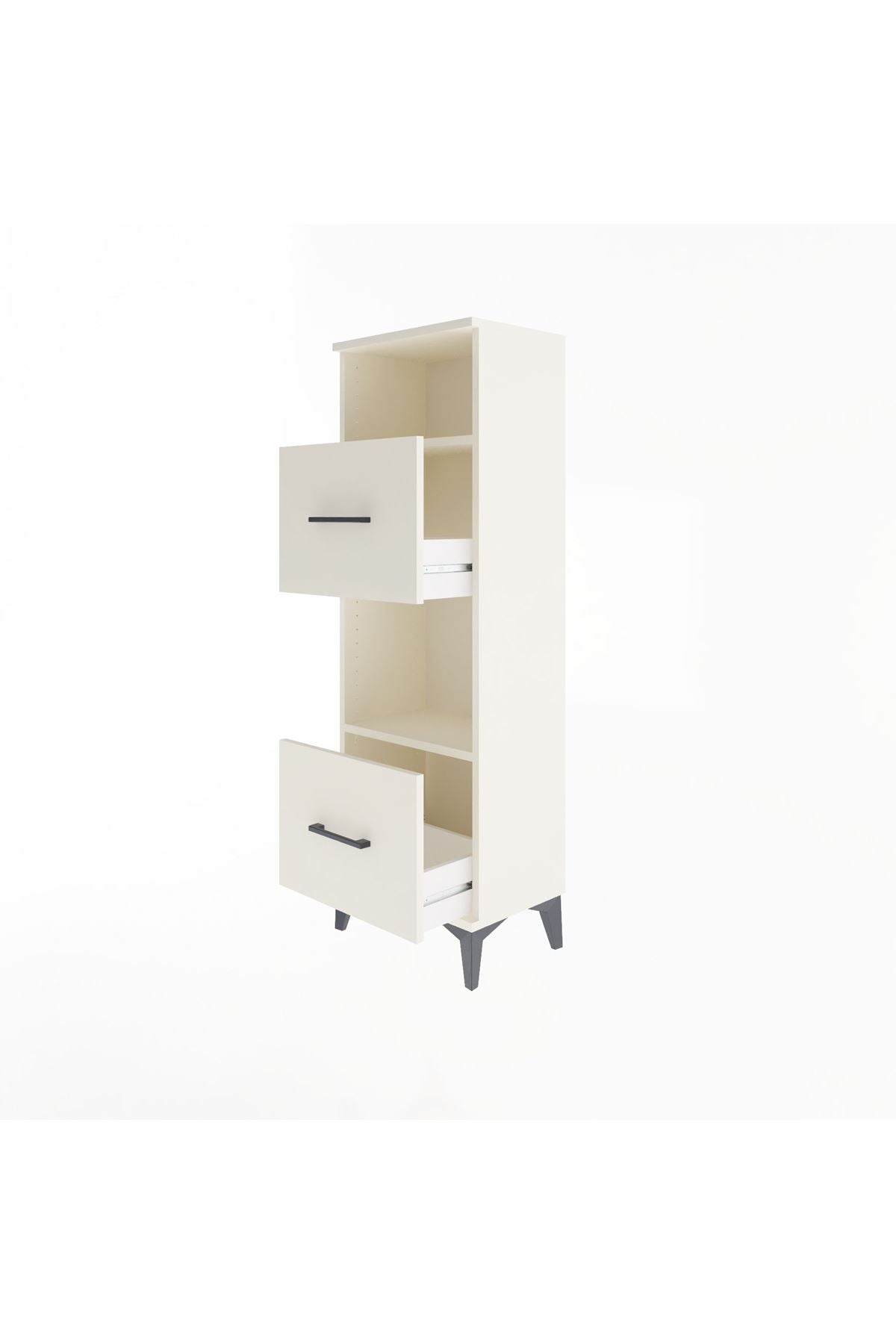 Arges Dolap 2 Raflı 2 Çekmeceli 44x30x134 - S16M004V1A