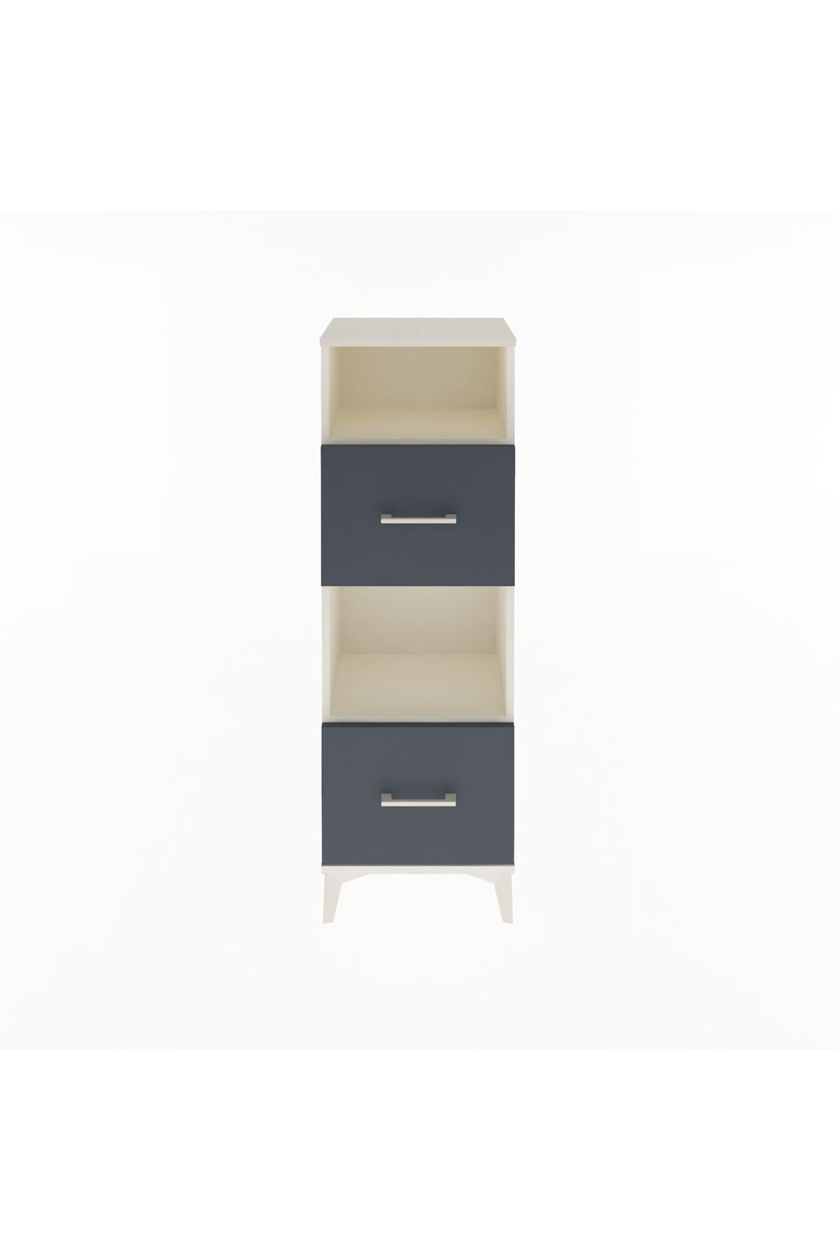 Arges Dolap 2 Raflı 2 Çekmeceli 44x30x134 - S16M004V2A