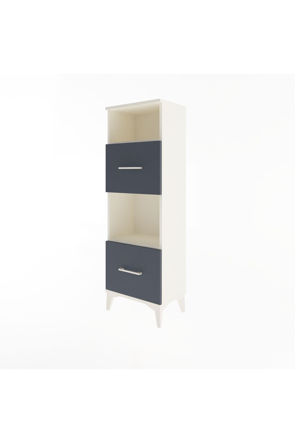Arges Dolap 2 Raflı 2 Çekmeceli 44x30x134 - S16M004V2A