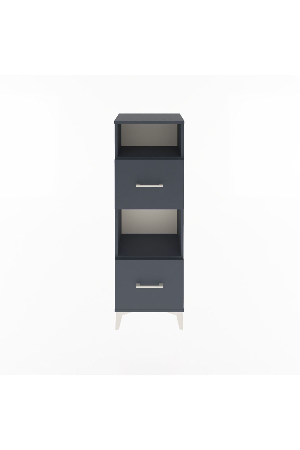 Arges Dolap 2 Raflı 2 Çekmeceli 44x30x134 - S16M004V5A