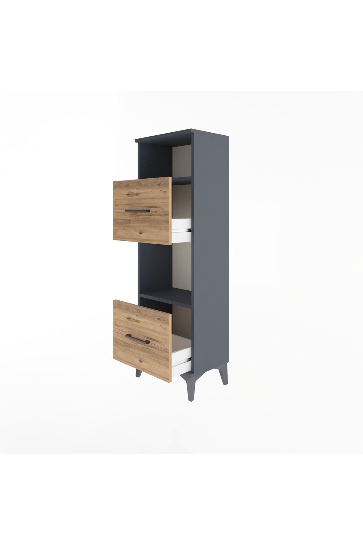 Arges Dolap 2 Raflı 2 Çekmeceli 44x30x134 - S16M004V6A