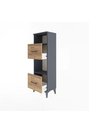 Arges Dolap 2 Raflı 2 Çekmeceli 44x30x134 - S16M004V6A