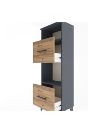 Arges Dolap 2 Raflı 2 Çekmeceli 44x30x134 - S16M004V6A
