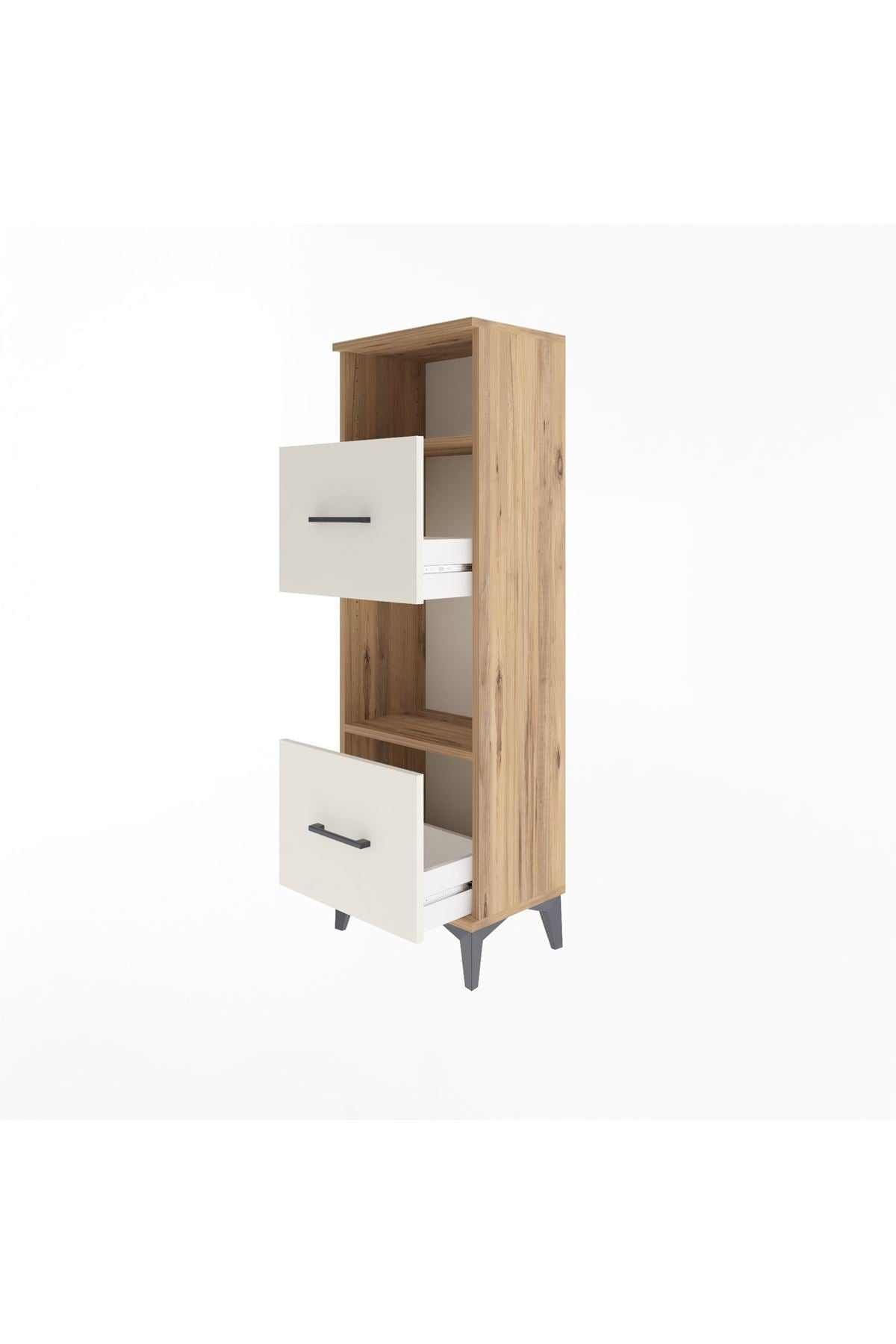 Arges Dolap 2 Raflı 2 Çekmeceli 44x30x134 - S16M004V7A