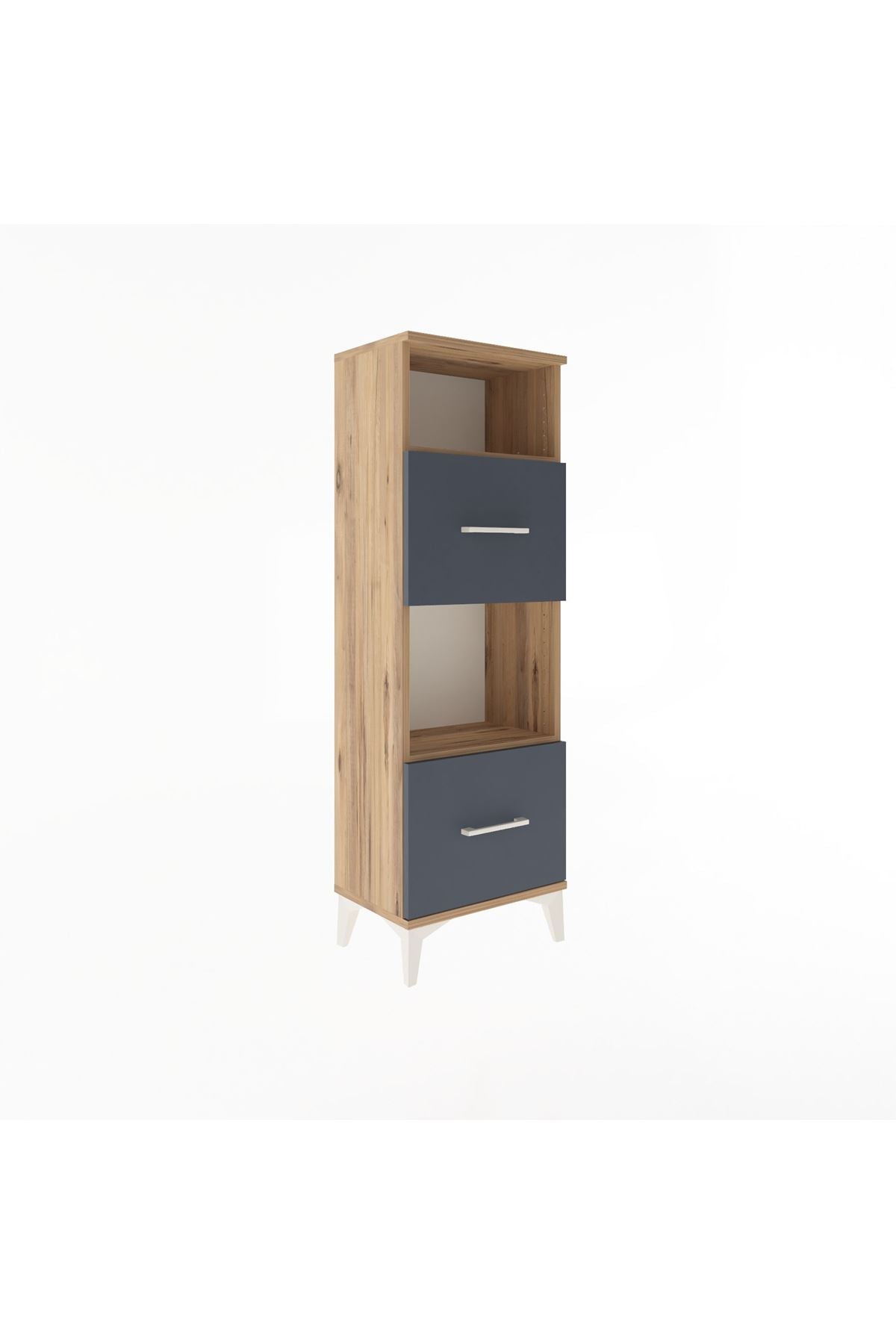 Arges Dolap 2 Raflı 2 Çekmeceli 44x30x134 - S16M004V8A
