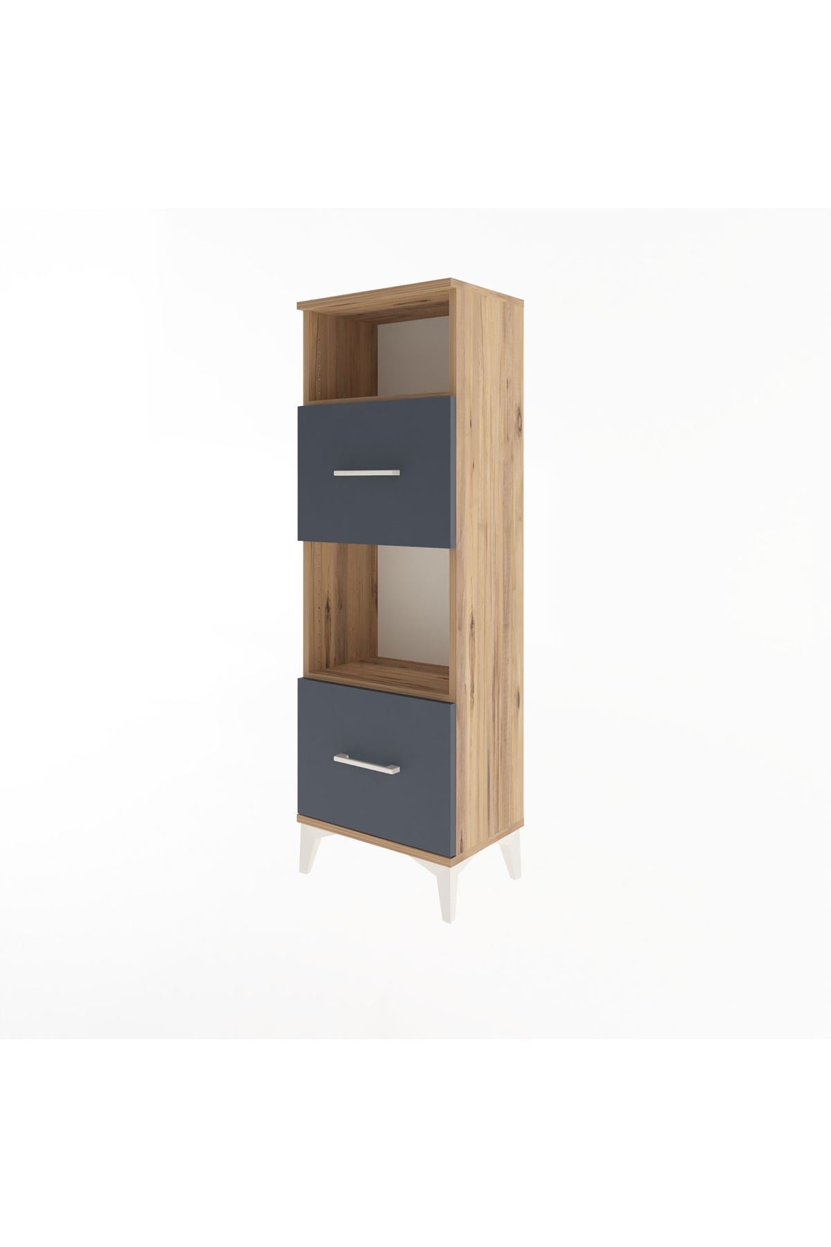 Arges Dolap 2 Raflı 2 Çekmeceli 44x30x134 - S16M004V8A
