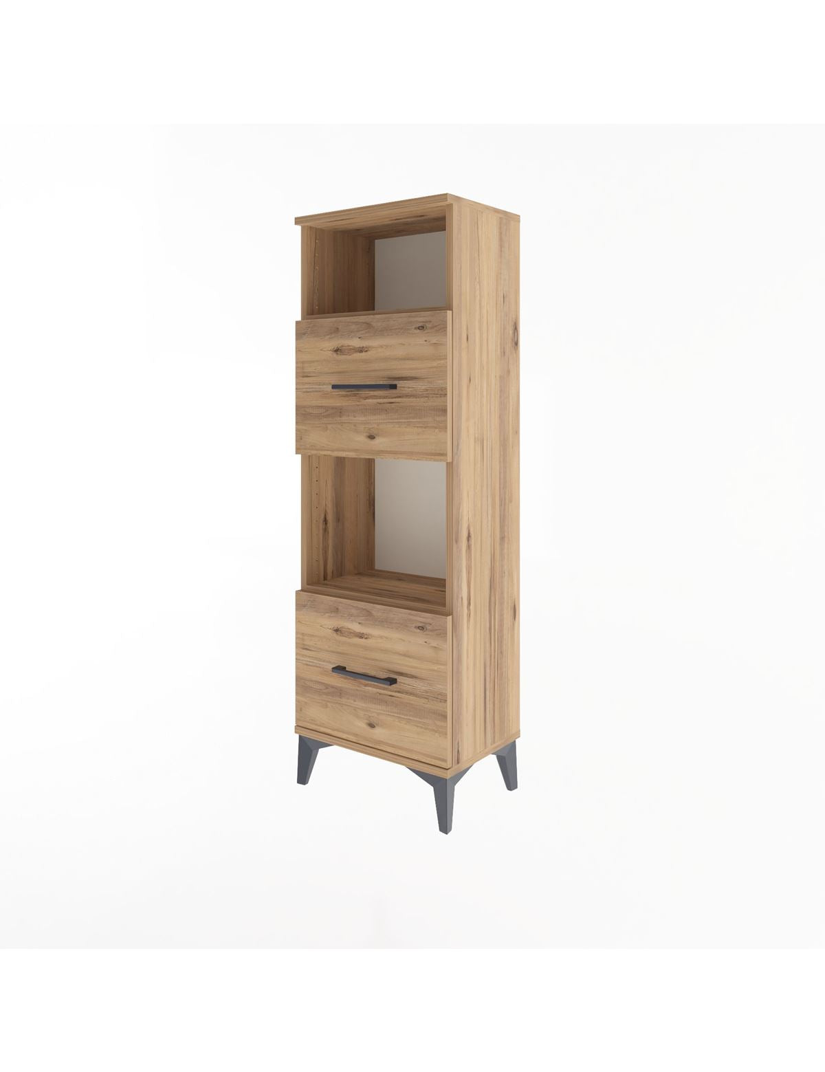 Arges Dolap 2 Raflı 2 Çekmeceli 44x30x134 - S16M004V9A