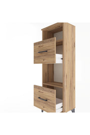 Arges Dolap 2 Raflı 2 Çekmeceli 44x30x134 - S16M004V9A