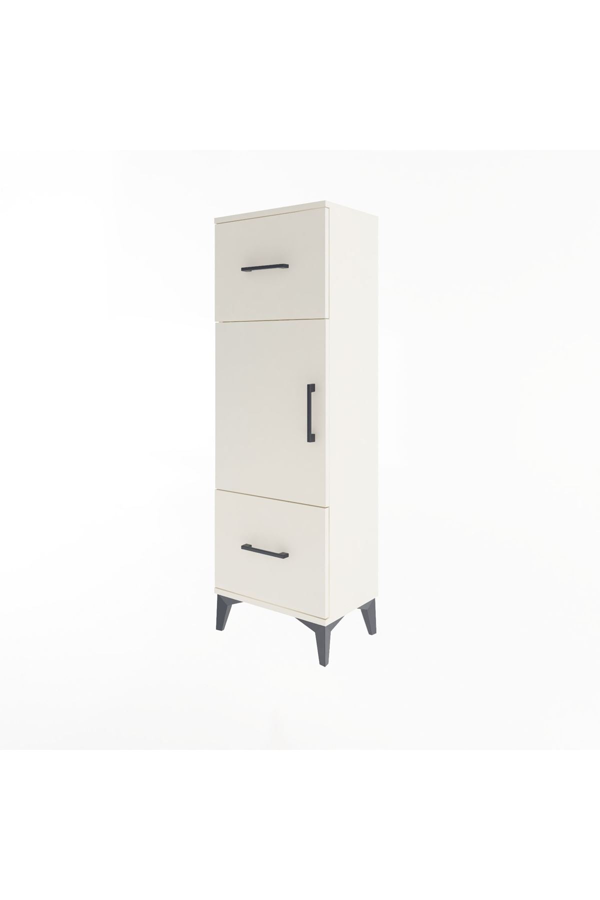 Arges Dolap 2 Raflı 2 Çekmeceli Tek Kapaklı 44x30x134 - S16M005V1A
