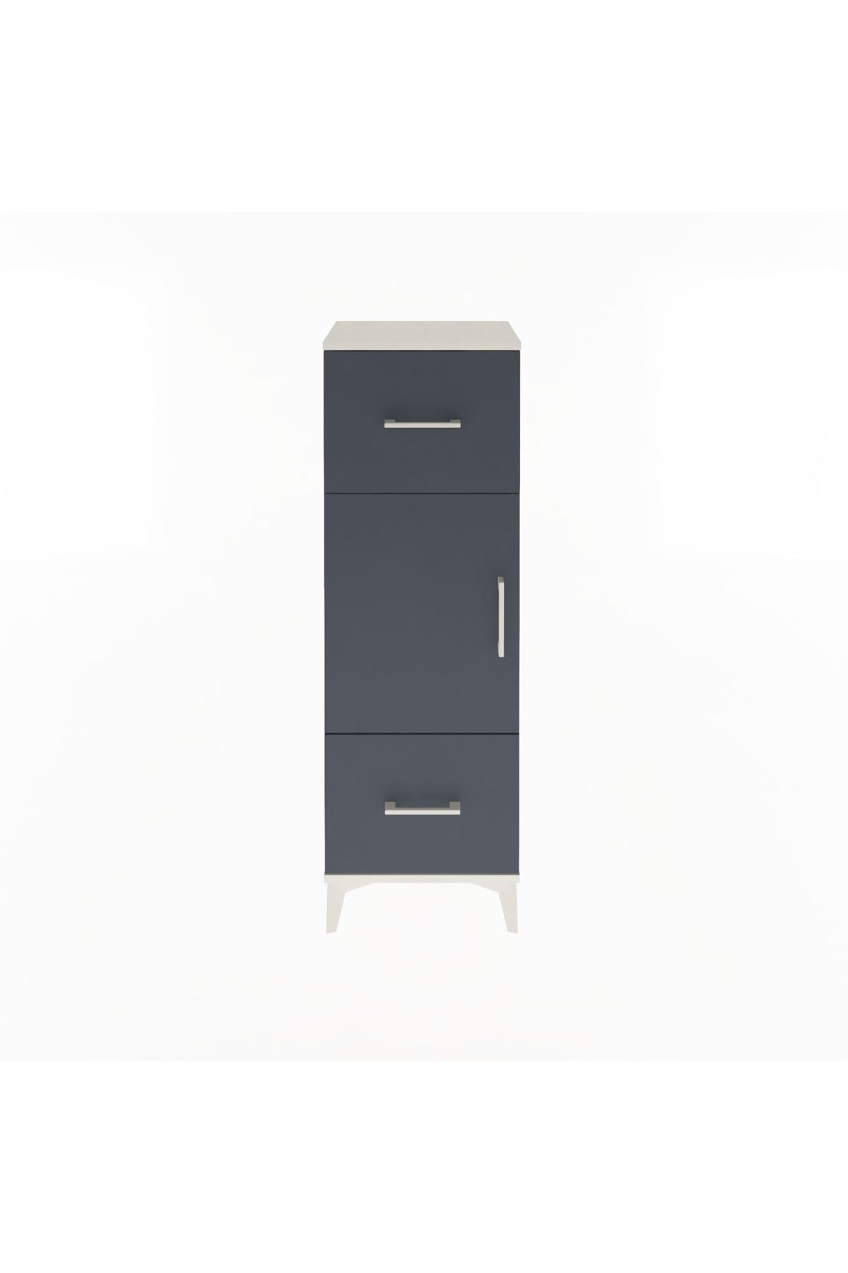 Arges Dolap 2 Raflı 2 Çekmeceli Tek Kapaklı 44x30x134 - S16M005V2A