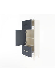 Arges Dolap 2 Raflı 2 Çekmeceli Tek Kapaklı 44x30x134 - S16M005V2A