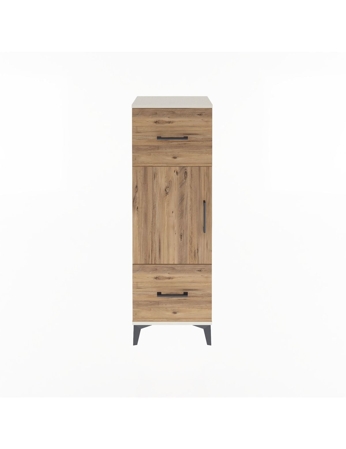 Arges Dolap 2 Raflı 2 Çekmeceli Tek Kapaklı 44x30x134 - S16M005V3A