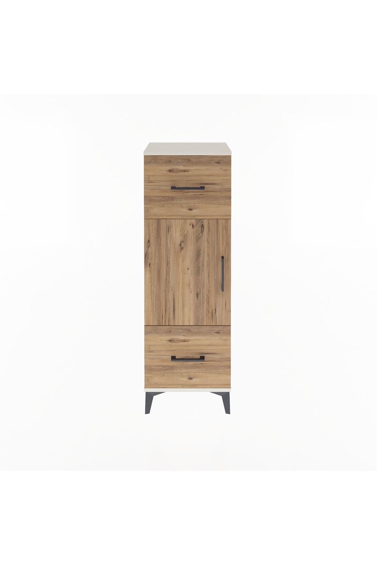 Arges Dolap 2 Raflı 2 Çekmeceli Tek Kapaklı 44x30x134 - S16M005V3A