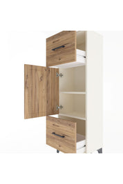 Arges Dolap 2 Raflı 2 Çekmeceli Tek Kapaklı 44x30x134 - S16M005V3A