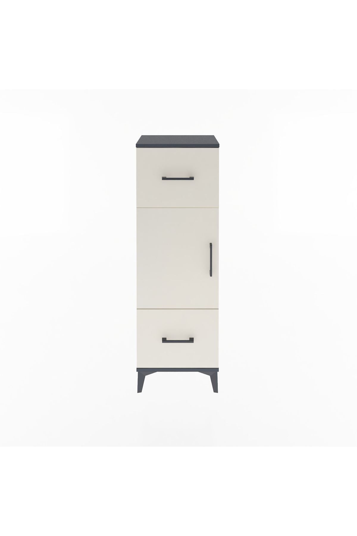 Arges Dolap 2 Raflı 2 Çekmeceli Tek Kapaklı 44x30x134 - S16M005V4A