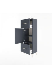 Arges Dolap 2 Raflı 2 Çekmeceli Tek Kapaklı 44x30x134 - S16M005V5A