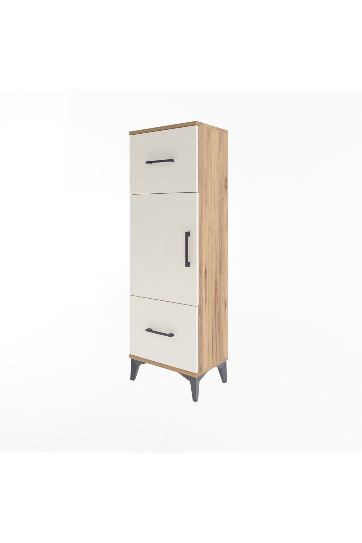 Arges Dolap 2 Raflı 2 Çekmeceli Tek Kapaklı 44x30x134 - S16M005V7A