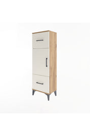 Arges Dolap 2 Raflı 2 Çekmeceli Tek Kapaklı 44x30x134 - S16M005V7A
