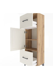 Arges Dolap 2 Raflı 2 Çekmeceli Tek Kapaklı 44x30x134 - S16M005V7A