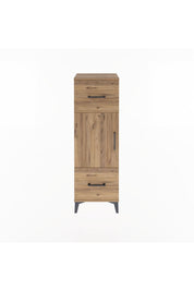 Arges Dolap 2 Raflı 2 Çekmeceli Tek Kapaklı 44x30x134 - S16M005V9A