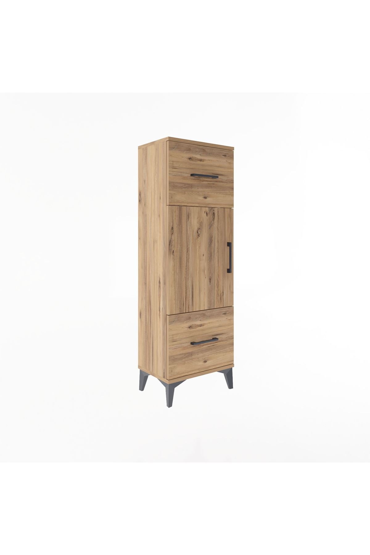 Arges Dolap 2 Raflı 2 Çekmeceli Tek Kapaklı 44x30x134 - S16M005V9A